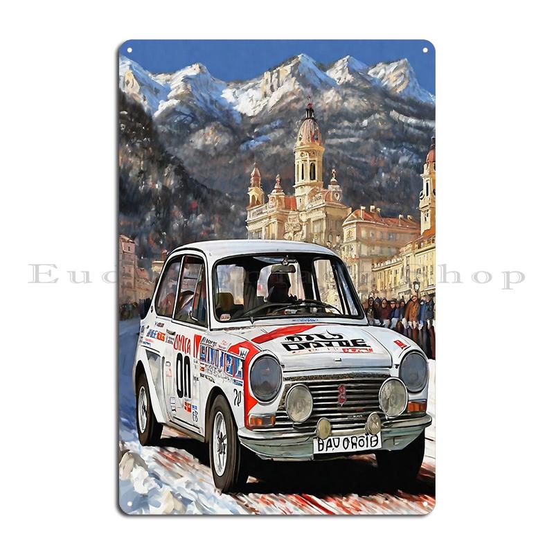 Ралли Монте-Карло 1994 Escort RS Cosworth едет Карло Пленительная дань уважения автоспорту Металлический настенный декор Гаражная жестяная табличка Постер