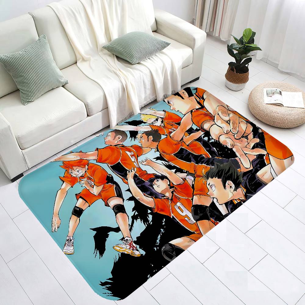 Haikyuu Anime Kitchen Mat Washable Non-Slip Living Room Sofa Chairs Area Mat Kitchen Toilet Rug
