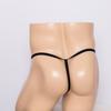 Бесплатные сексуальные мужские трусики с открытой промежностью, мужские трусы Т-образной формы, мужские кружевные прозрачные стринги