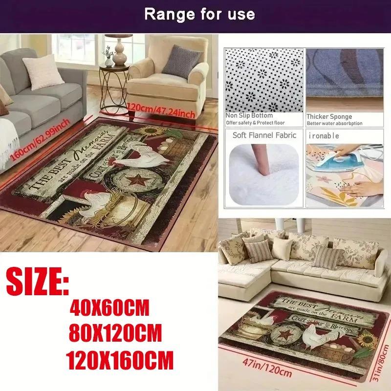 Black Horror Movie Living Room Modern Colorful Rug Art Mat Movie Rug Home Decor Non Slip Rug Popular Rug Retro Movies Big Carpet