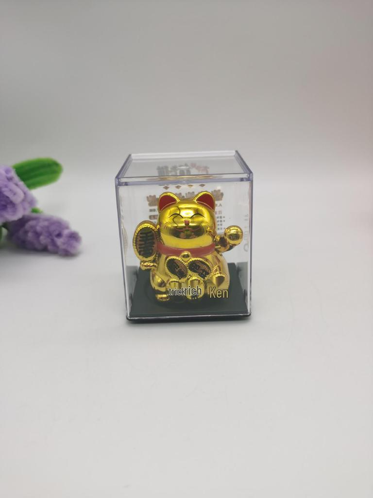 Фигурка Машущего Кота на солнечной батарее - Креативное украшение и уникальный подарок