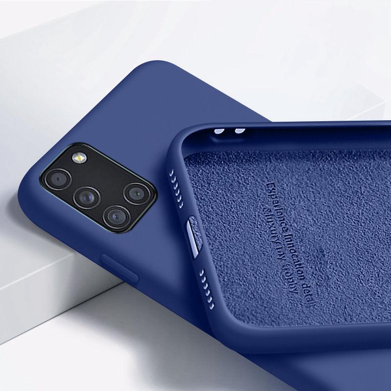 Жидкий силиконовый чехол для Samsung Galaxy A51 A71 A50 A53 A13 M31 M31S M51 M21 A12 A21S A32 A22 S21 S20 FE S22 Note 20 Ultra 10 S8 S9 S10 Plus.