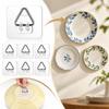 10PCS No-Drill Installation Adhesive Plate Hanging Hook Plate Display Hanger  Home Kitchen