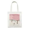 Women Canvas Shopping Bag Art Cartoon Printing Cotton Cloth Shoulder Bag Eco Handbag Tote Reusable Grocery Shopper Bags