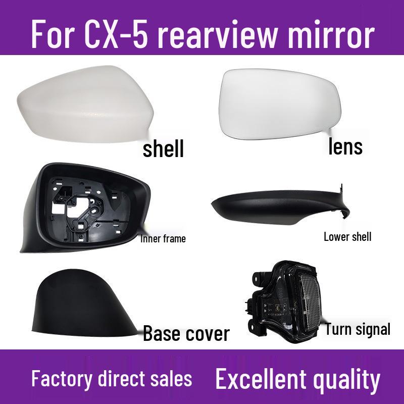 Mazda CX5 Rearview Mirror Cover & Turn Signal Frame for 2013-2014 Models