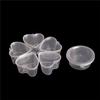 10pcs/lot Plastic Color Plasticine Clear Containers Glue Putty Foam Ball Storage Boxes Slime Storage