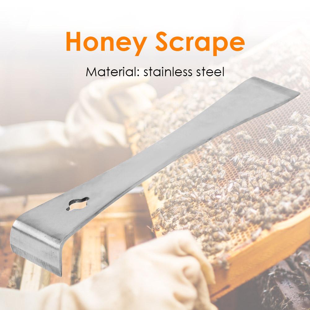 Stainless Steel Hive Bee Scraper Multifunctional Portable Separate Honeycomb Box with Hook Equipment Honey Knife Beekeeping Tool