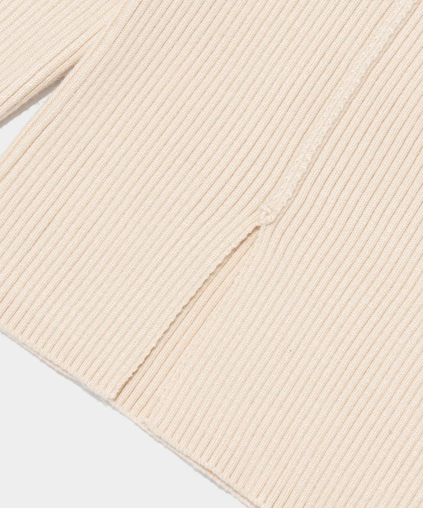 ROIDESROIS Scarf Set Round Neck Ribbed Knit (Ivory)