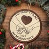 Wander Prints Personalized The Year I Found My Missing Piece 2-Layered Wooden Ornament, Valentine'S Day Christmas Ornament