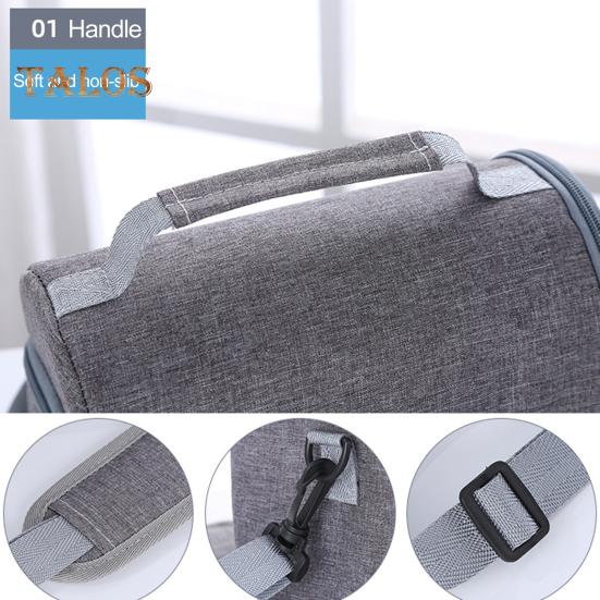 Lunch Tote Bag Double Layer Fresh-keeping Washable Convenient Hand-carried Thermal Insulation Lunch Tote Bag Household Supplies