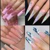Almond Shaped Dual Nail Forms for Poly Gel Full Cover Nail Molds 12 Sizes Nail Extension Nail Art Salon Quality