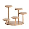 Tabletop Plant Stand Bamboo 5 Tier Flowerpot Stand Desk Window Sill Indoor Display Shelf for Corner Living Room Plants Decorations Figurines