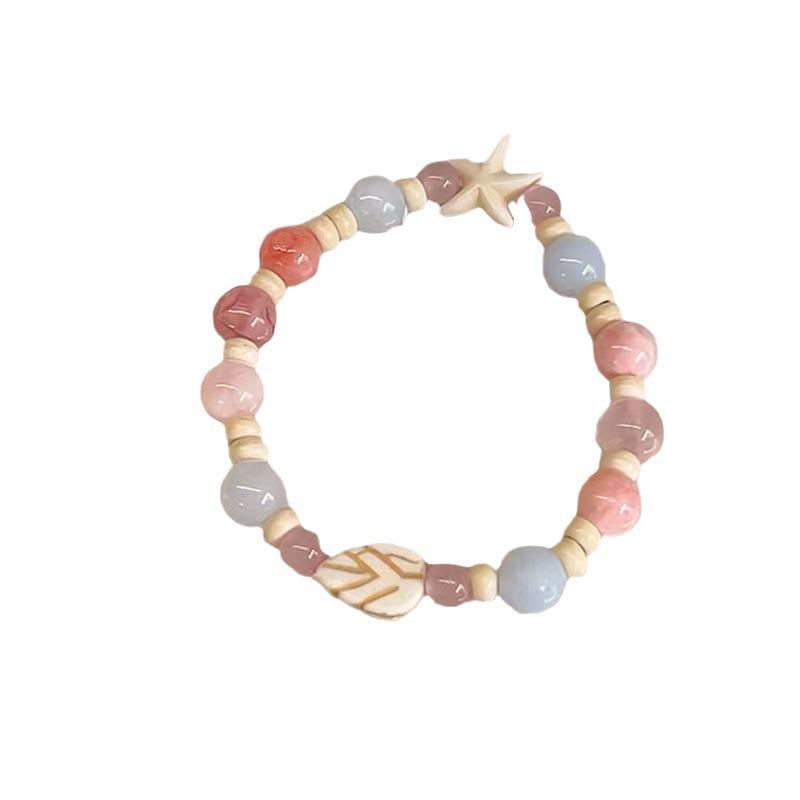 Браслет из керамических бусин Dopamine Pink Elephant для женщин: Уникальный, милый и универсальный дизайн, идеально подходящий для студентов и подруг.