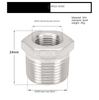 1/8" 1/4" 3/8" 1/2" 3/4" 1" 1-1/4" NPT наружная резьба к внутренней резьбе 304 нержавеющая сталь переходная втулка переходной фитинг соединитель