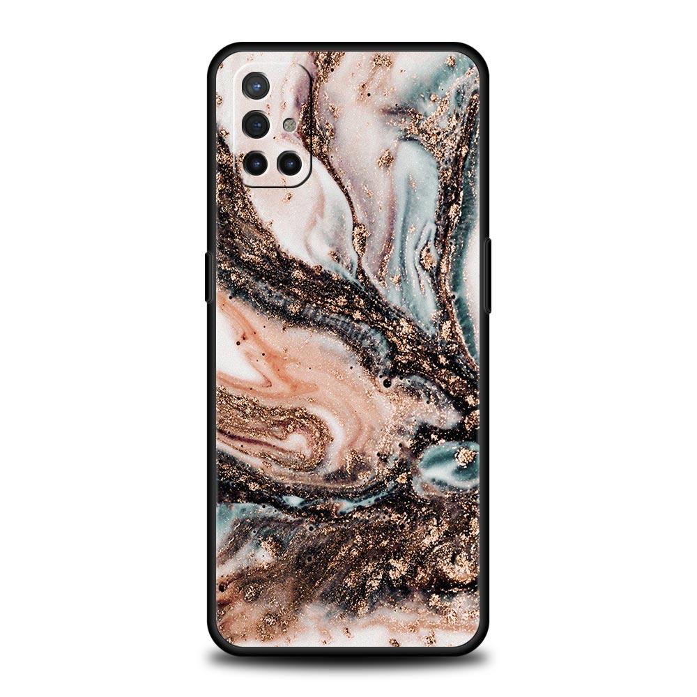 Phone Case For Oneplus 13R 13 12 10T 11 R10 Nord N100 N200 N10 9 9R CE 2 3 Z Pro Lite 5G Soft TPU Cover Vintage Marble Funda Bag