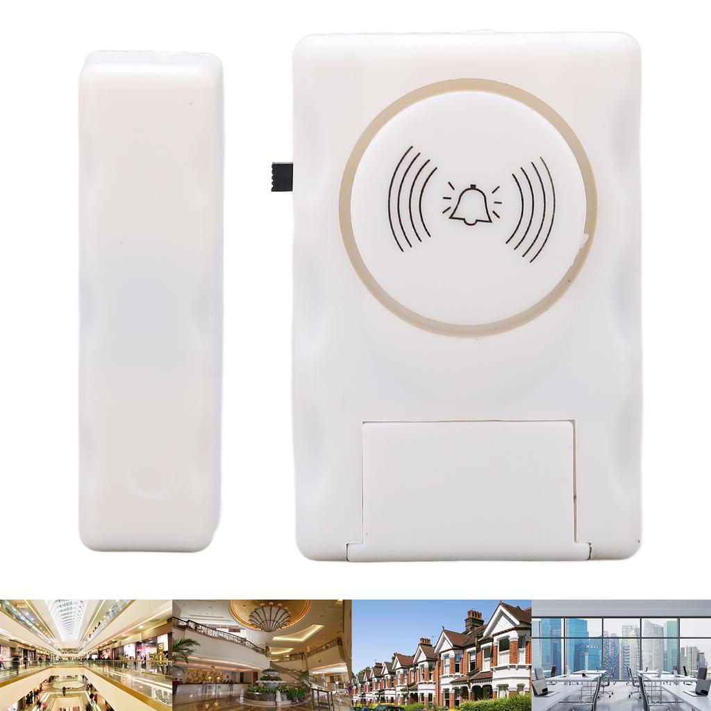 Wireless Door Window Magnetic Sensor 105dB Sound Anti Theft Burglar Alarm System for Home Hotel Stores