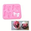 Bows Silicone Fondant Molds Mini Cartoon Butterfly for Cake Baking Cupcake Decoration Tool DIY Candy Chocolate Pudding Crafts