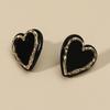 Love Earrings Resin Acrylic Earrings Female Heart-shaped Simple All-match Earrings