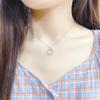 Necklaces for Women Korean Fashion Sexy Female Clavicle Chain Jewelry Fashion Zirconia Circle Geometric Collarbone Necklace