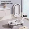 Foldable, Temperature-Sensing Baby and Toddler Bathtub for Sitting or Lying