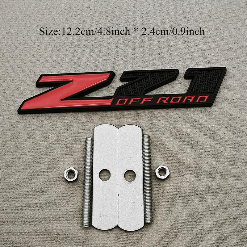 3D Metal Car Styling Logo Z71 Z71 OFF ROAD Badge Emlem Sticker For Chevrolet Tahoe Colorado Cheyenne Chevy Silverado Accessories