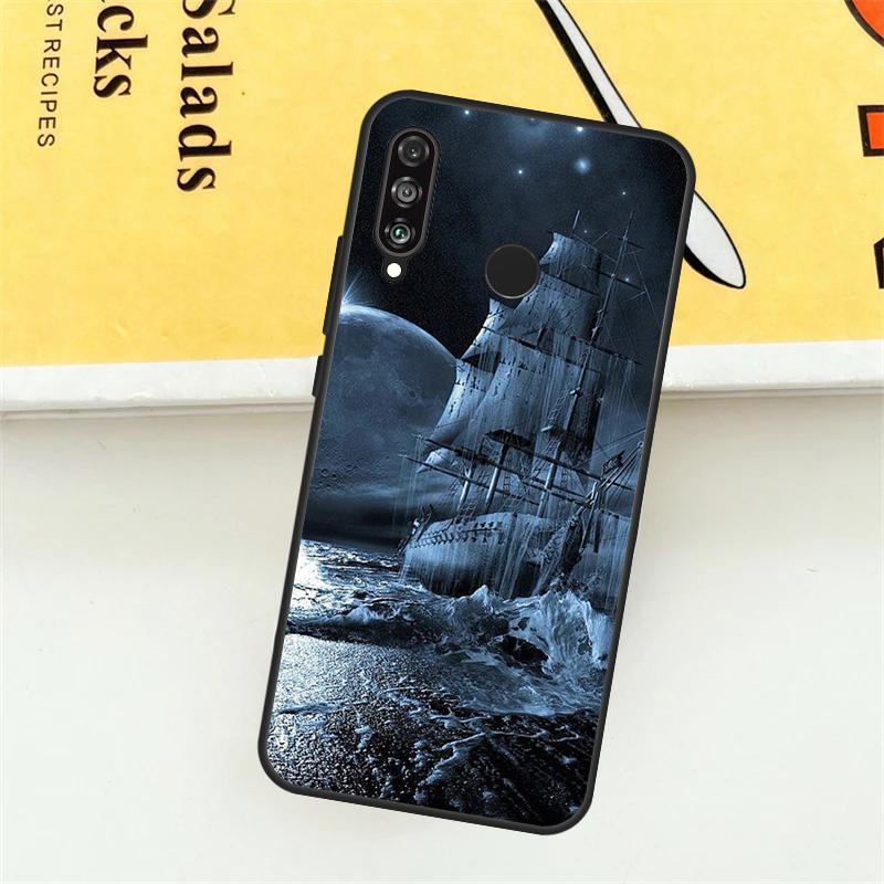 Парусный Пиратский Корабль Лодка Для Huawei Nova 9 10 SE 7i 8i 11i 12i 12s Y73 Y72 Y61 Y91 Y90 Y70 P30 P40 Lite Y60 Pro Чехол