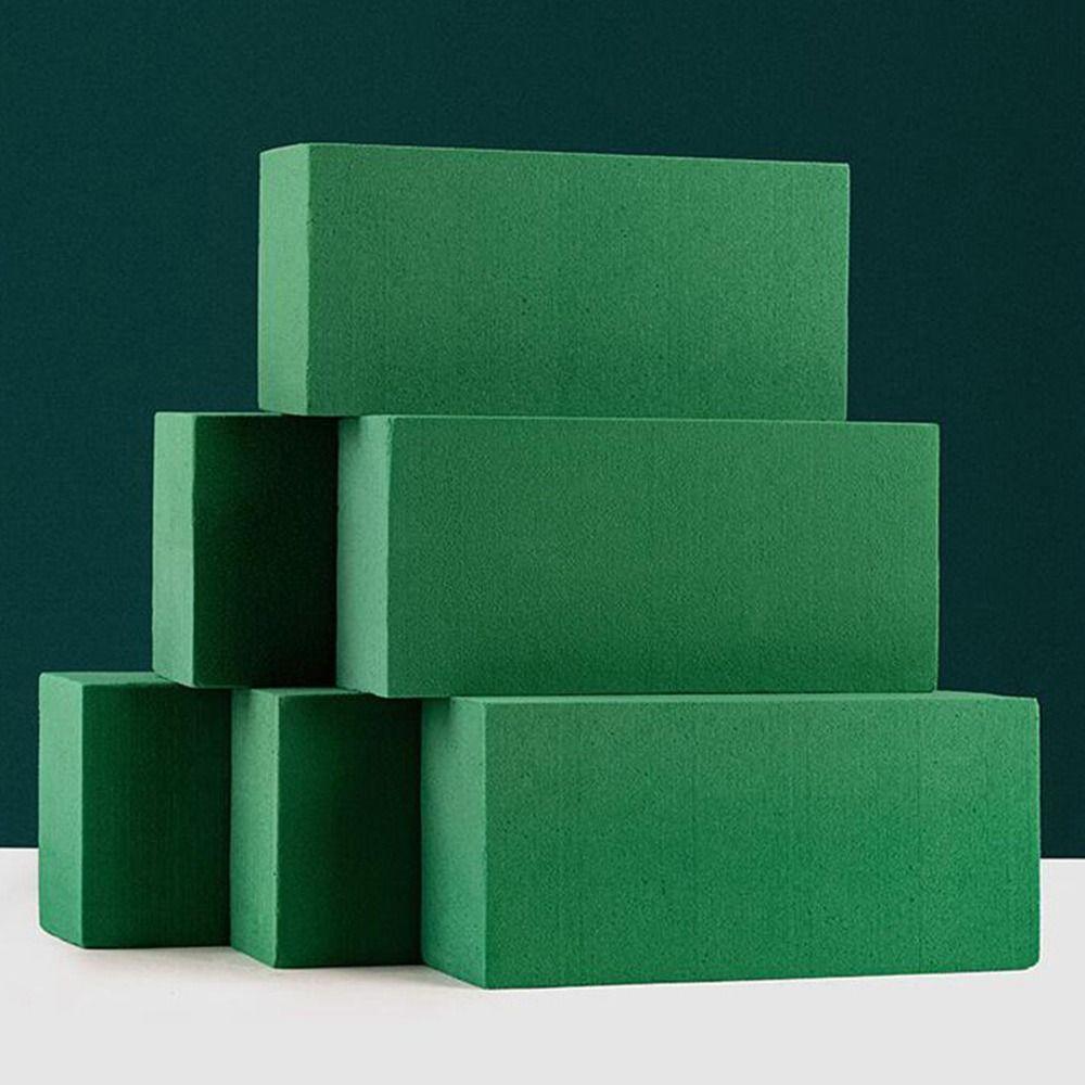 2/4/6pcs Rectangle Floral Foam Brick Fresh-Keeping Artificial Flower Mud Wedding Aisle