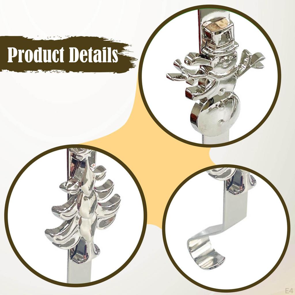 Рождественские держатели для чулок, каминные подвески, нескользящие крючки для гирлянд, подвешивание чулок