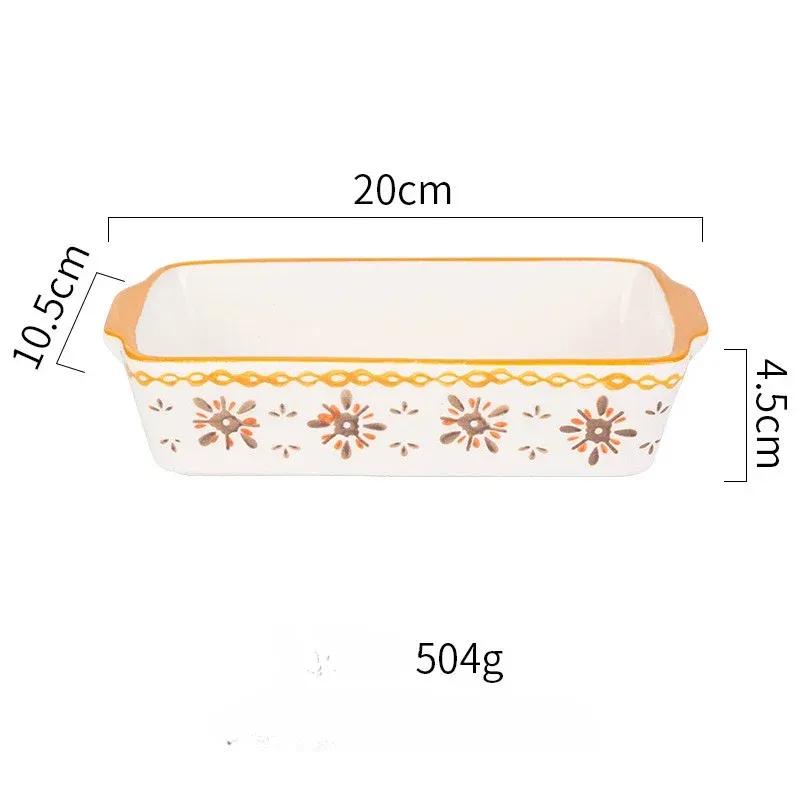 Керамическая форма для выпечки, противень для запекания лазаньи, прямоугольная форма, форма для выпечки с ручкой, духовка, кухонный инструмент для выпечки, противень для выпечки