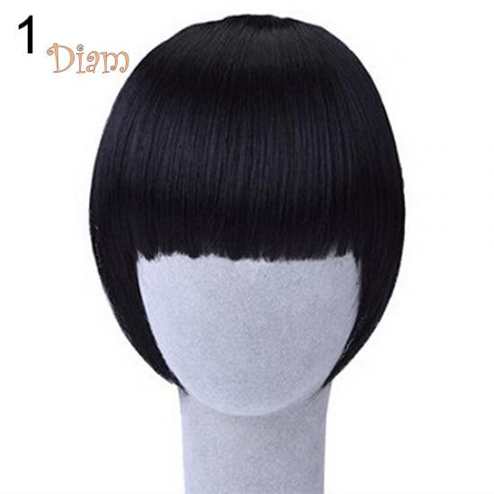 Tenfyer Pretty Girl's на клипсе с аккуратной челкой, прямой шиньон с бахромой в стиле «боб»