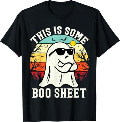 Это some boo sheet призрак ретро Хэллоуин смешная футболка на Хэллоуин
