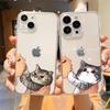 Поцелуй Кошка Милый Котенок Мультфильм Роскошный Прозрачный Чехол Для Телефона Для iPhone 15 14 13 12 mini 11 Pro Max XS X XR SE 7 8 Plus Чехол