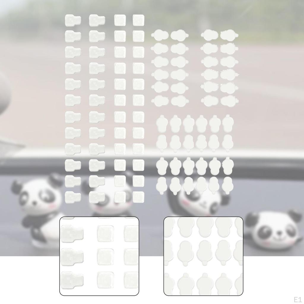 6x Sticky Pads Lightweight Clear Acrylic Glue for Resin Characters Collectibles Desks Phone Cases