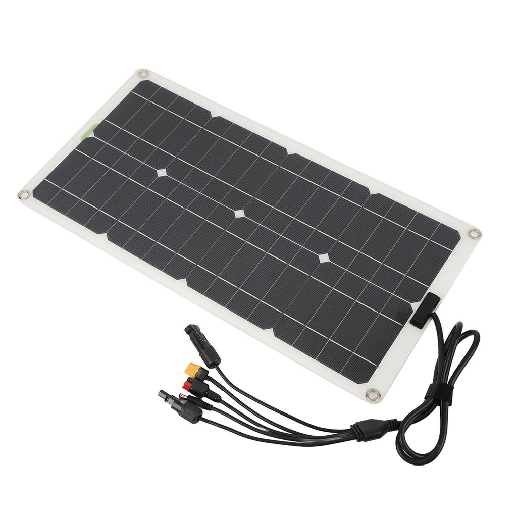 Solar Panel with Controller Monocrystalline 250W Dual USB Port Charging 12V 24V 48V High Conversion