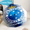 Custom Name Umbrella Cruzeiro FC Crest Umbrella 8-Frame for Travel, Camping, Casual Lightweight Portable, Essential for Family Gifts