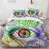 Big Eye Duvet Cover Cover Colourful Painting Art Comforter Cover King Queen Size for Teens Adults Kids Polyester Bedding Set