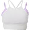 Spliced Casual Sports Bra with Thin Straps Women Underwear White FZ6568-551