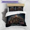 Messi Lionel Messi Football Legend Personalized Name Bedding Set,Airy Bed Linen for Sports Room Decor,Perfect Teenager Gift,Double Sided Duvet Cover w