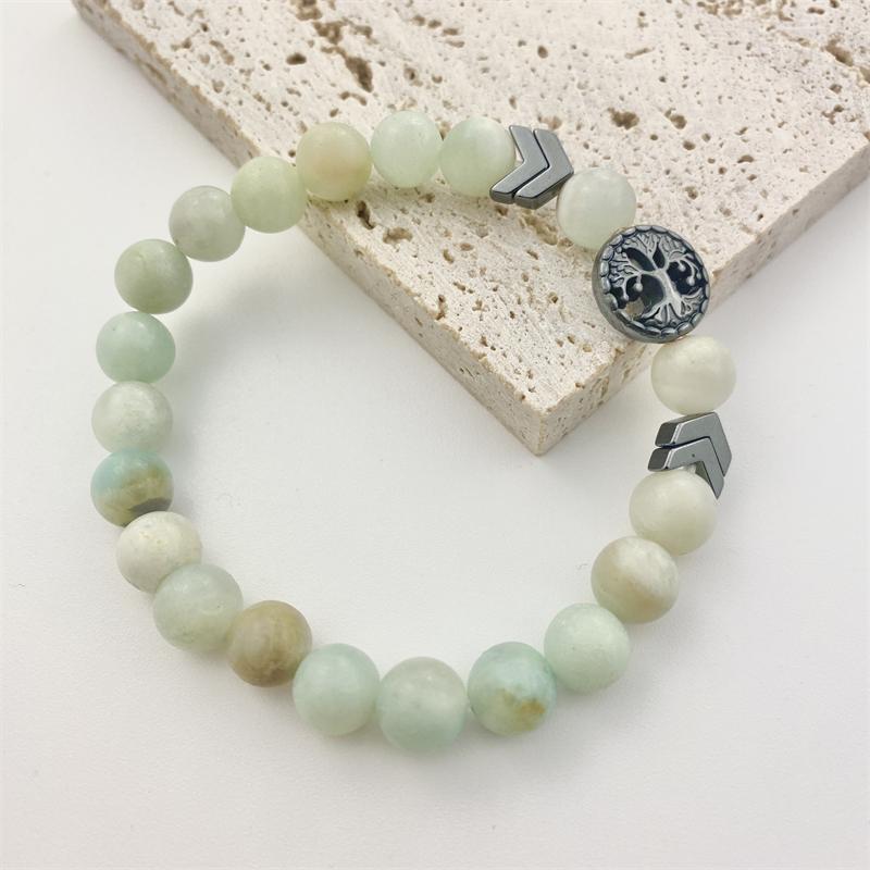 New Life Tree Bracelet For Men Women Natural Tiger Eyes Obsidian Stone Bracelet Aromatherapy Essential Oil Diffuser Bracelet Yoga Strand Jewelry