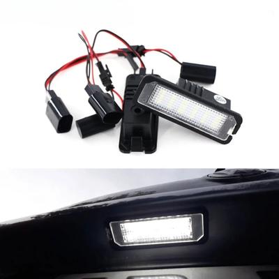 Для VW Passat B6 CC Eos Golf 4 5 6 7 MK7 Polo Superb Lupo Scirocco Seat Leon Altea Ibiza Светодиодный фонарь подсветки номерного знака