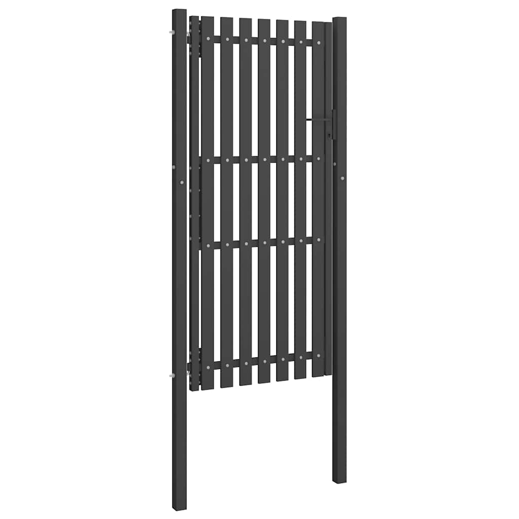 Steel Garden Gate 100 x 200 cm Anthracite