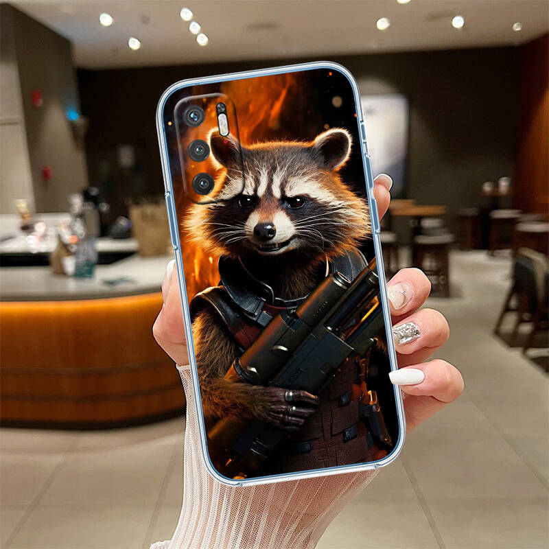 Rocket Raccoon Phone Case for Motorola G14 G15 G24 G30 G31 G32 G34 G41 G42 G51 G52 G50 G60S G60 G62 G72 G71 G73 G84 G85 G200 E32