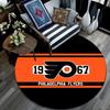 Philadelphia Flyers Round Area Rug,Carpet Rug for Living Room Bedroom Sofa Playroom Decor,Non-slip Floor Mat
