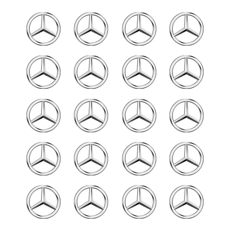 13 мм Наклейка-эмблема на ключ от автомобиля Для Mercedes Benz AMG W211 W212 W166 W167 W117 W247 W176 W204 W203 W205 W140 X253 W210 FG1