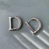 Diamond Studded Letter Earrings for Women's Light Luxury Style Earrings