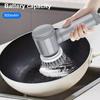 Electric Cleaning Brush Cordless Powerful 360-Degree Spin Scrubber Kitchen Bathroom Floors Tiles Furniture Cleaning Brush with 5 Brush Heads