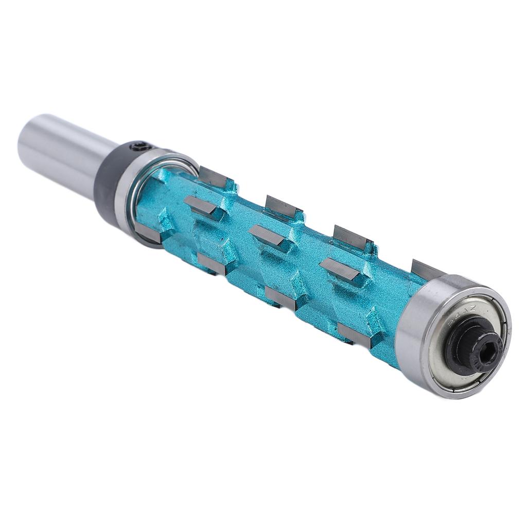 Flush Trim Spiral Router Bit 1/2in Shank 3/4in Cut Diameter Double Bearing Carbide Router Bit for Wo