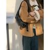 Retro Coffee Horn Bag Women's Armpit Bag Autumn and Winter New Fashion Versatile Messenger Bag Dumpling Bag