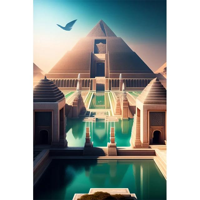 Египетская Пирамида Храм Сфинкс Принты Постер Холст HD Живопись Современное Настенное Искусство Картины Для Гостиной Спальни Украшение Дома