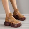 Outdoor Style Platform Heel Sandals